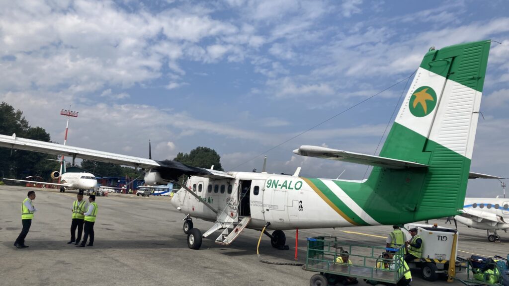 Flight to Lukla 